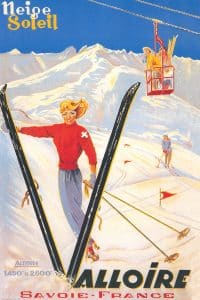 Ancienne affiche de Valloire