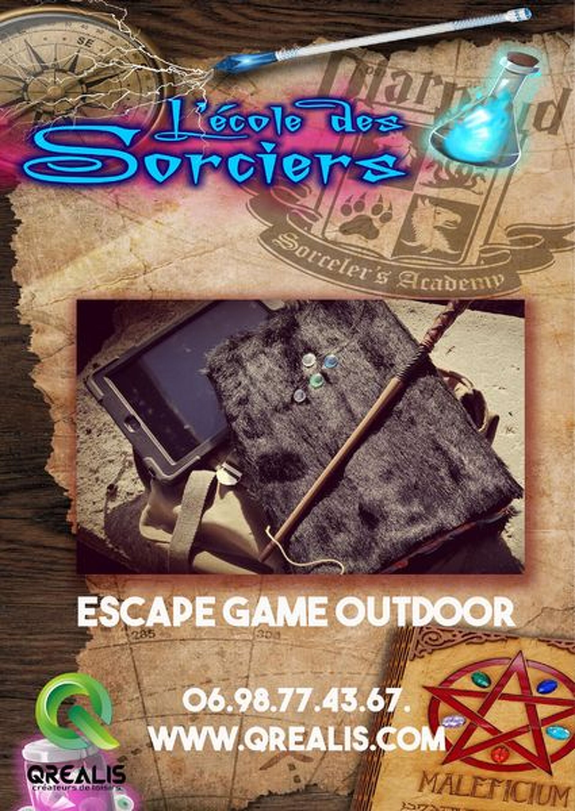 outdoor escape game l'école des sorciers