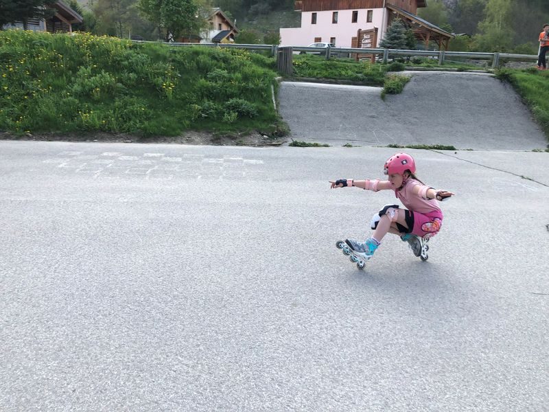 Cours de roller à Valloire