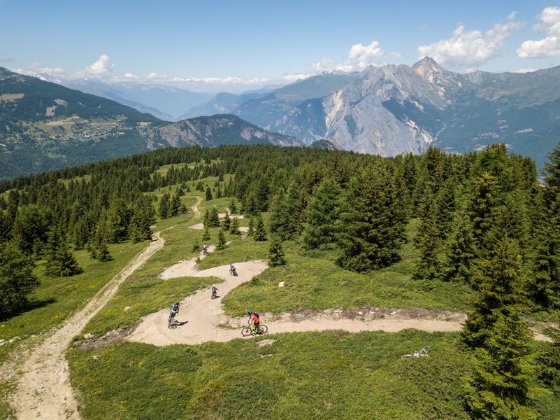 piste VTT de descente à valloire La Pano