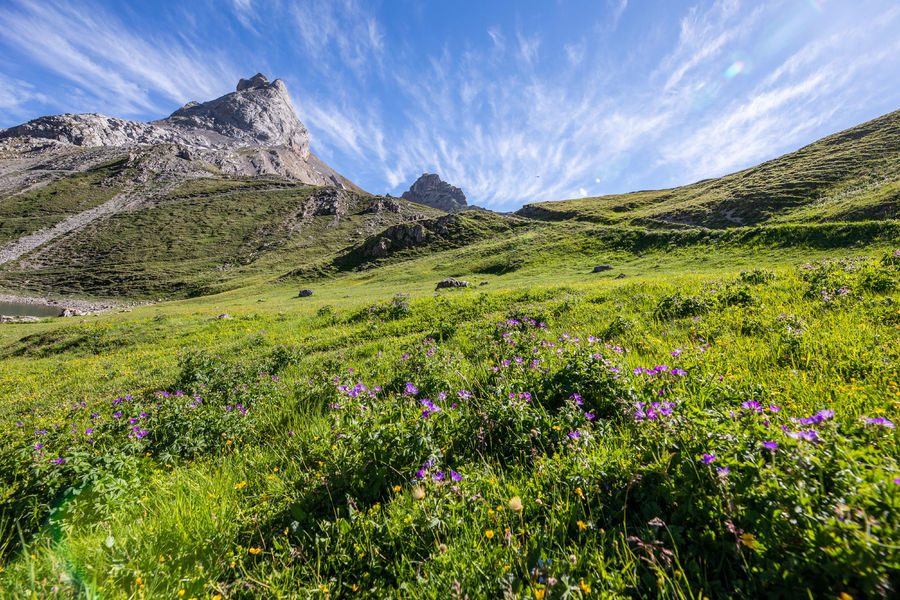 Tour des lacs retour par la combe de l'aiguille Noire