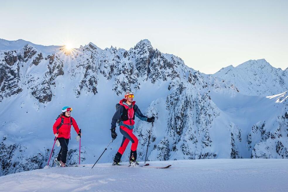 Piste de ski de randonnée à Valloire