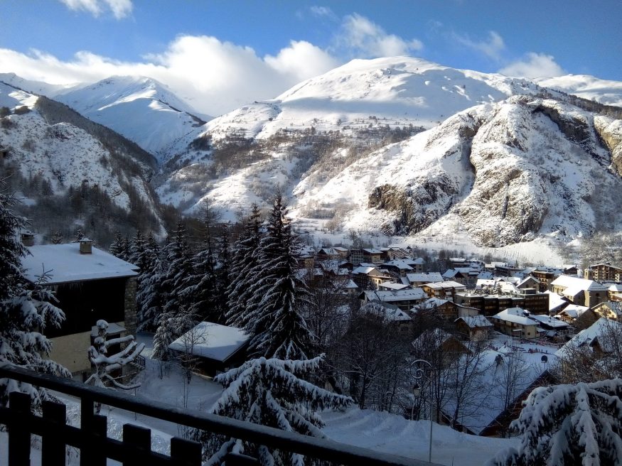 Valloire vue du balcon