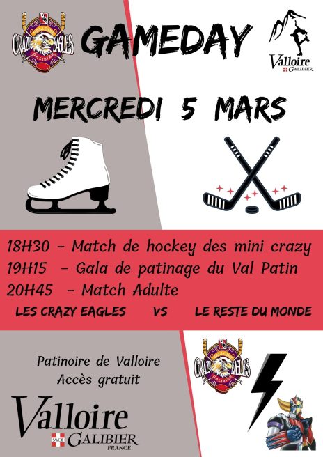 Gameday : Soirée match de hockey et gala de patinage