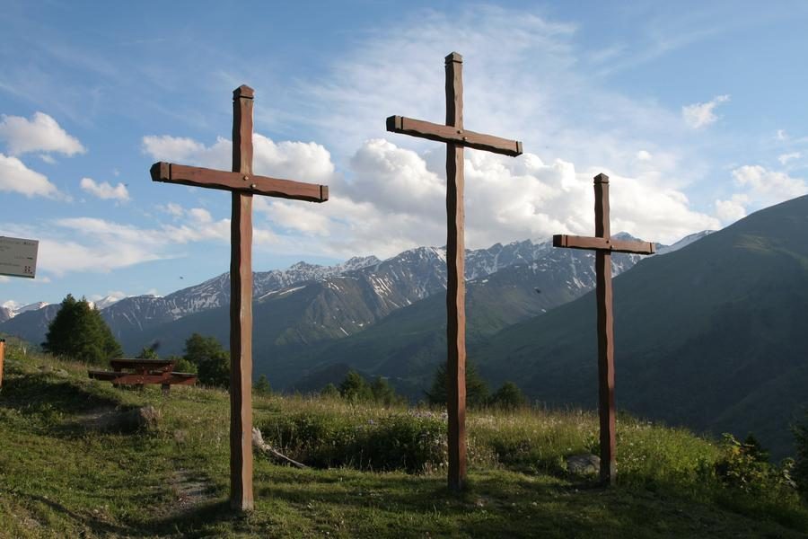 Les Trois Croix par le chemin du facteur - Itinéraire de trail_Valloire