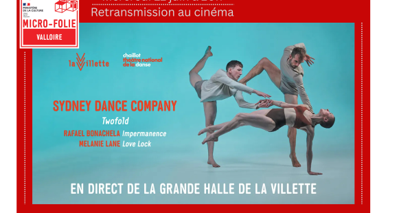 Retransmission du ballet Twofold  par la Sydney Dance Compagny