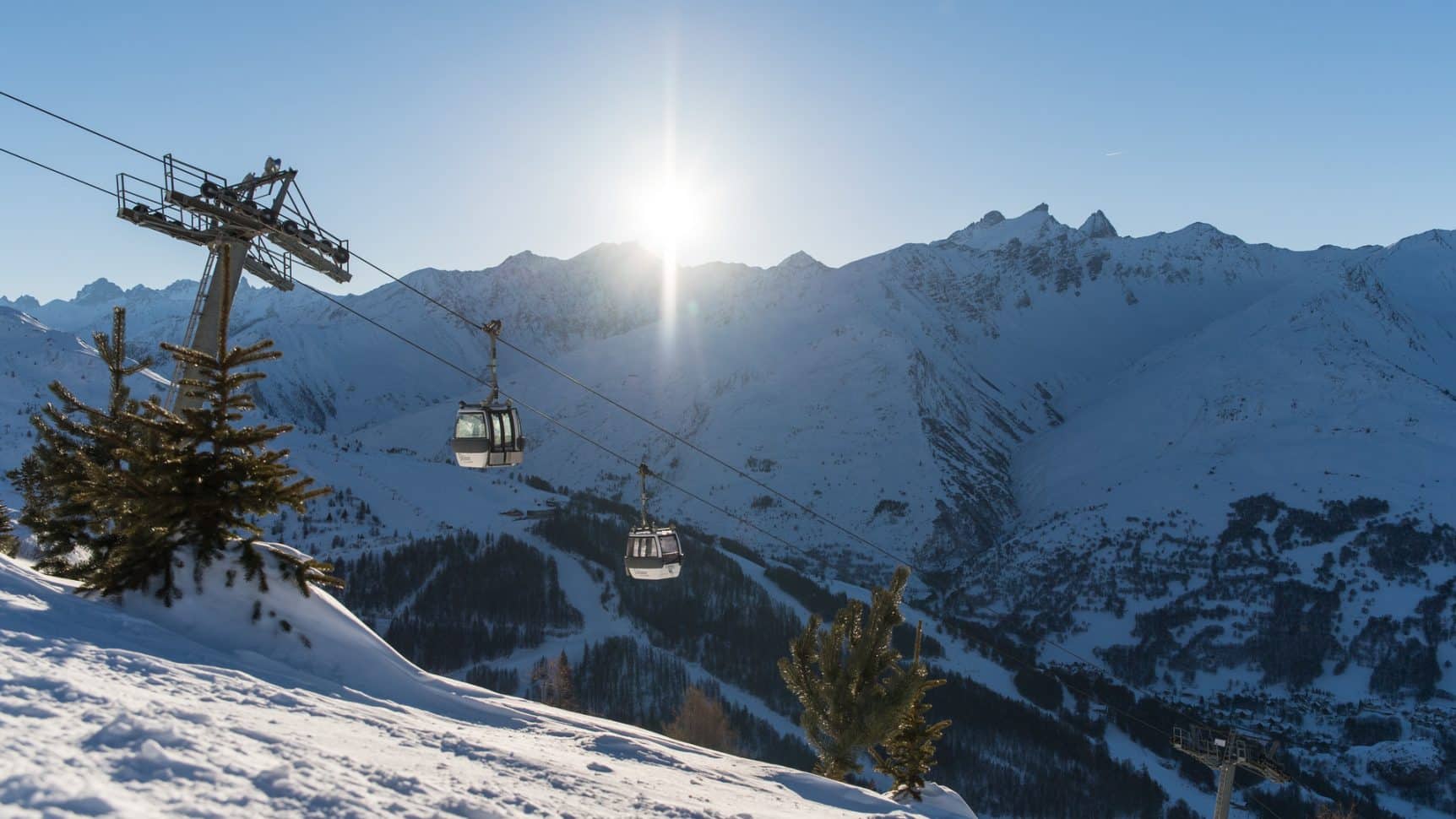 Sommet de la télécabine de la Brive à Valloire