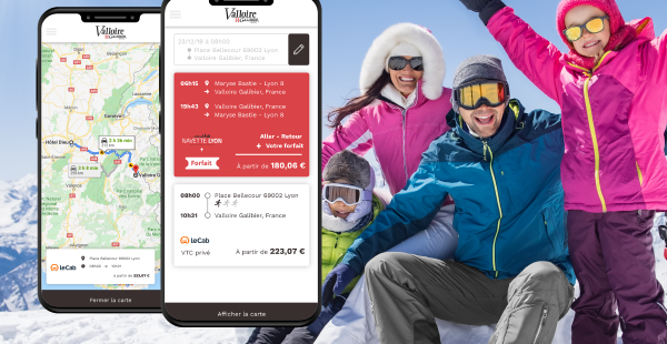 Réservez en un clic votre covoiturage, navette ou VTC pour Valloire