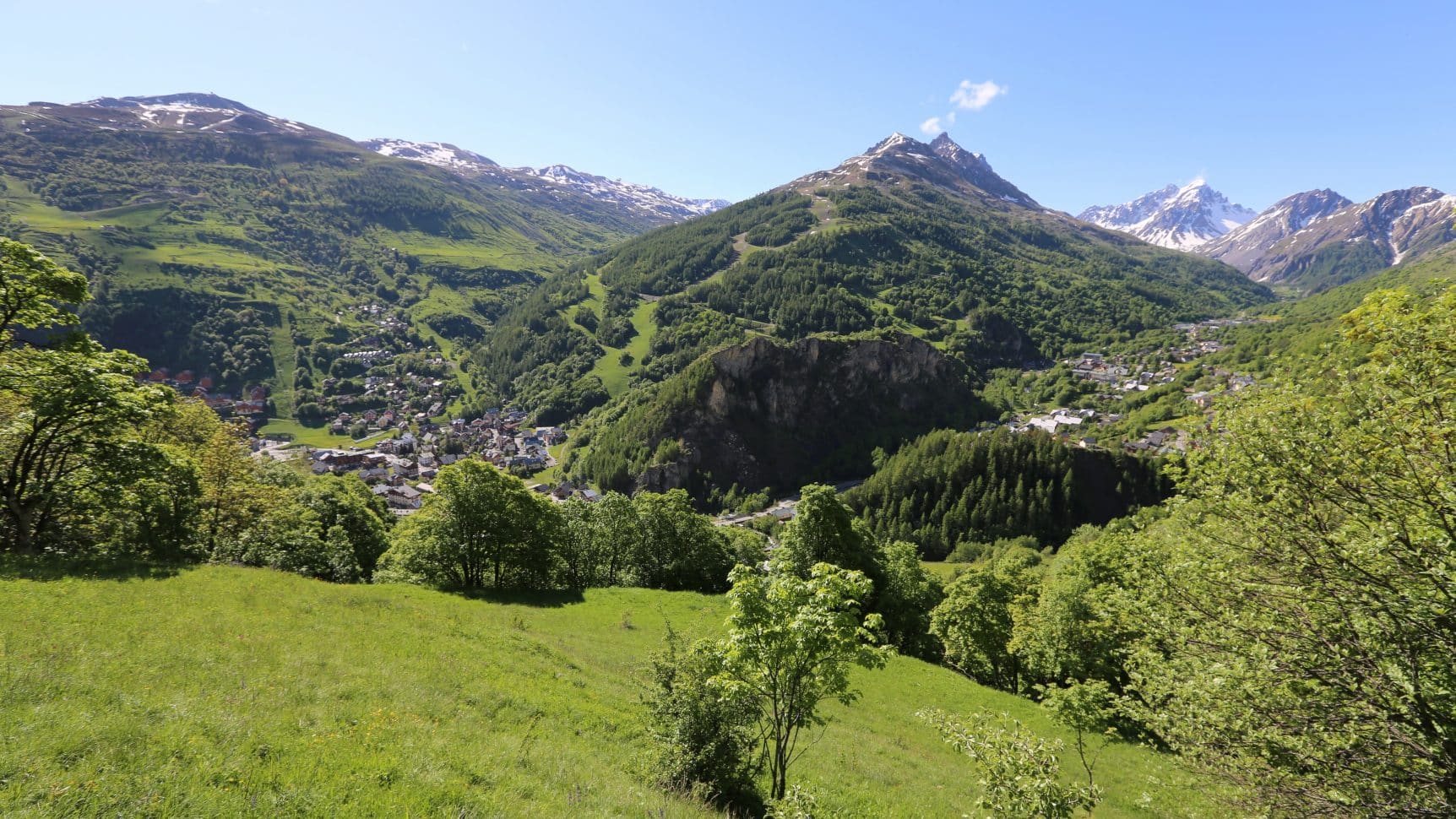 Vue sur Valloire et le Galibier depuis Poingt-Ravier