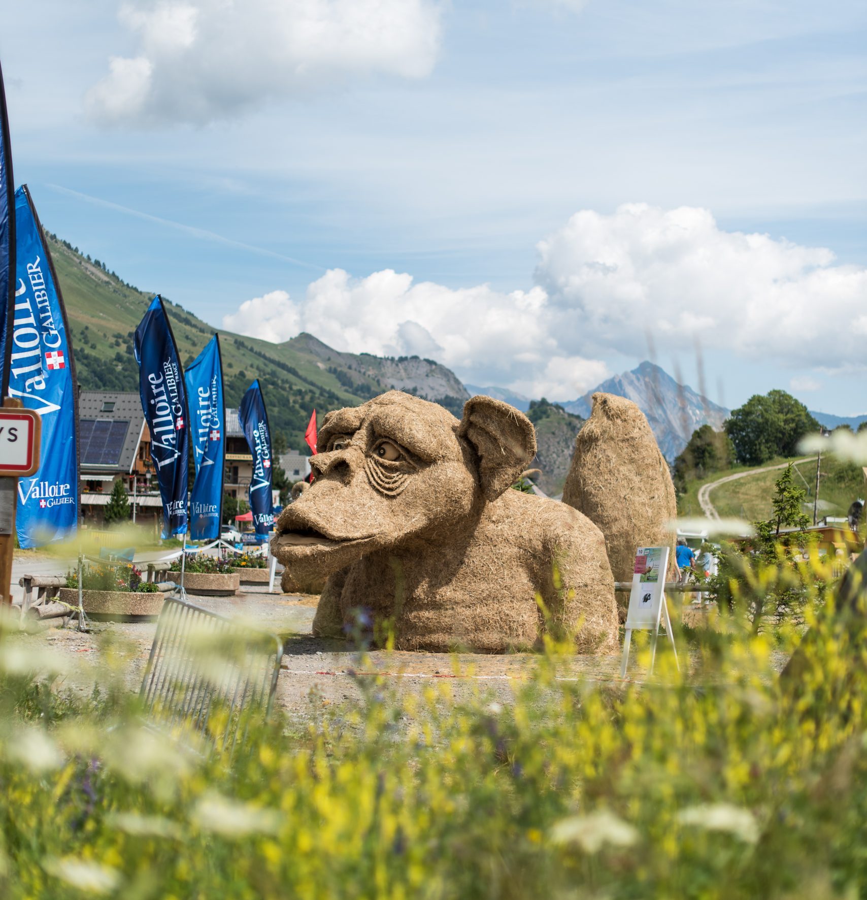 sculptures paille et foin valloire 2020