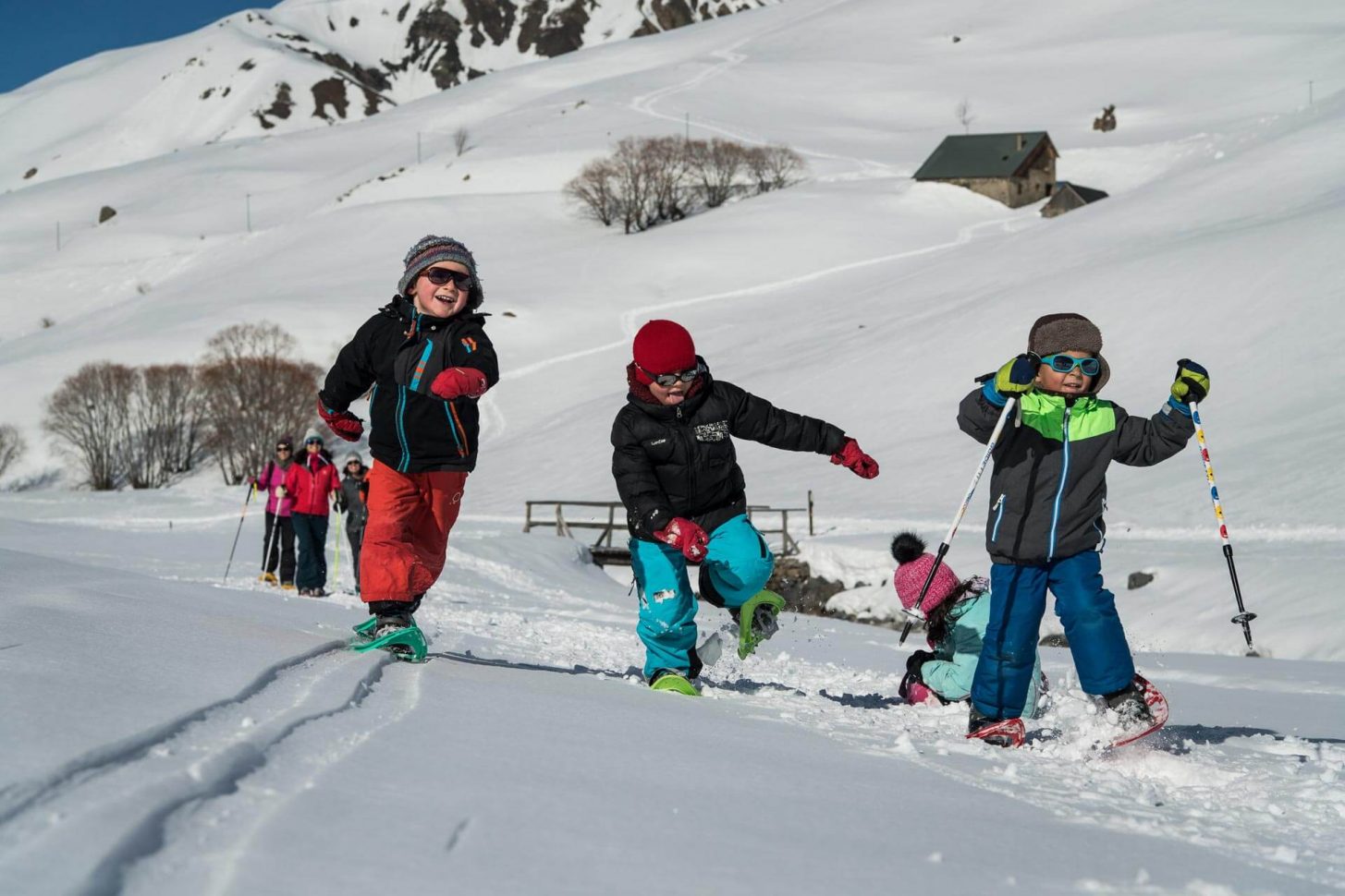 Rires d'enfants à la neige !