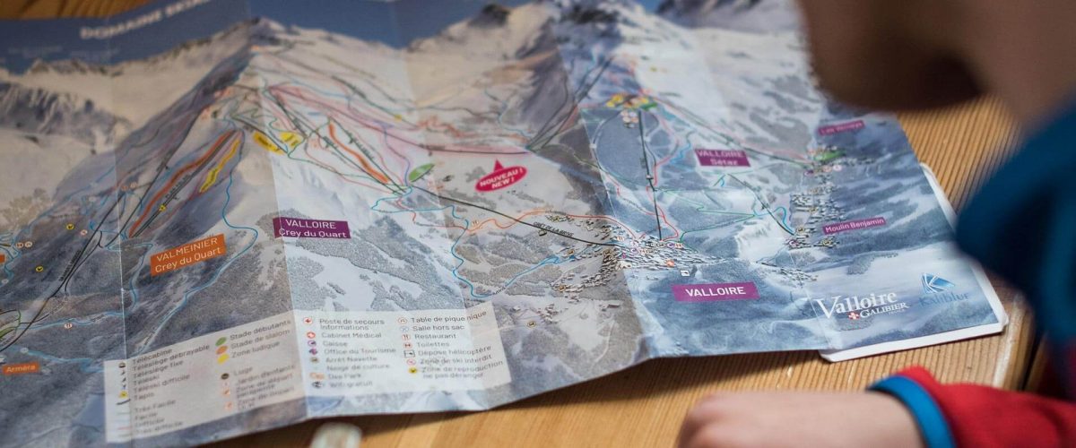 Plan des pistes de ski