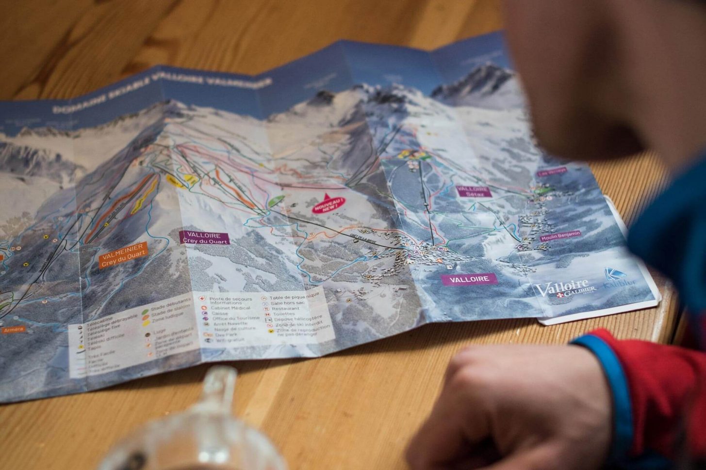 Le plan des pistes du Domaine skiable Galibier-Thabor à Valloire