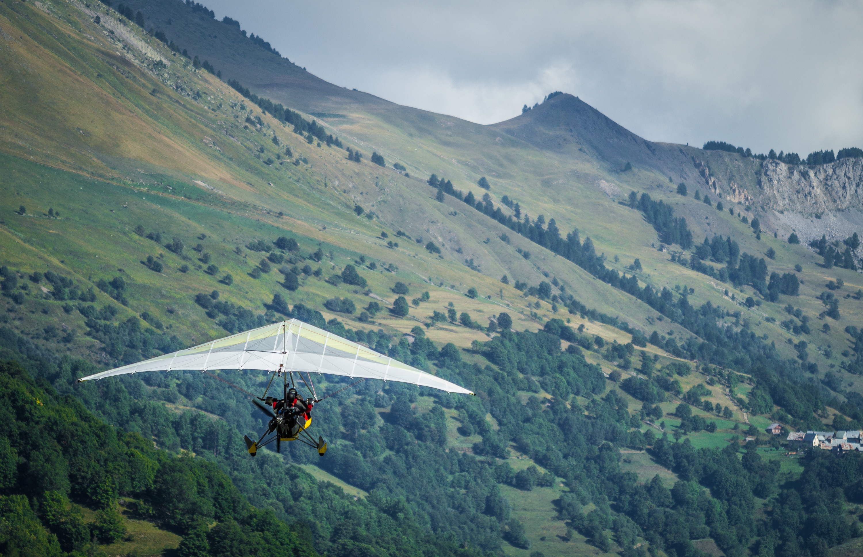 vol en ULM en été à Valloire Galibier