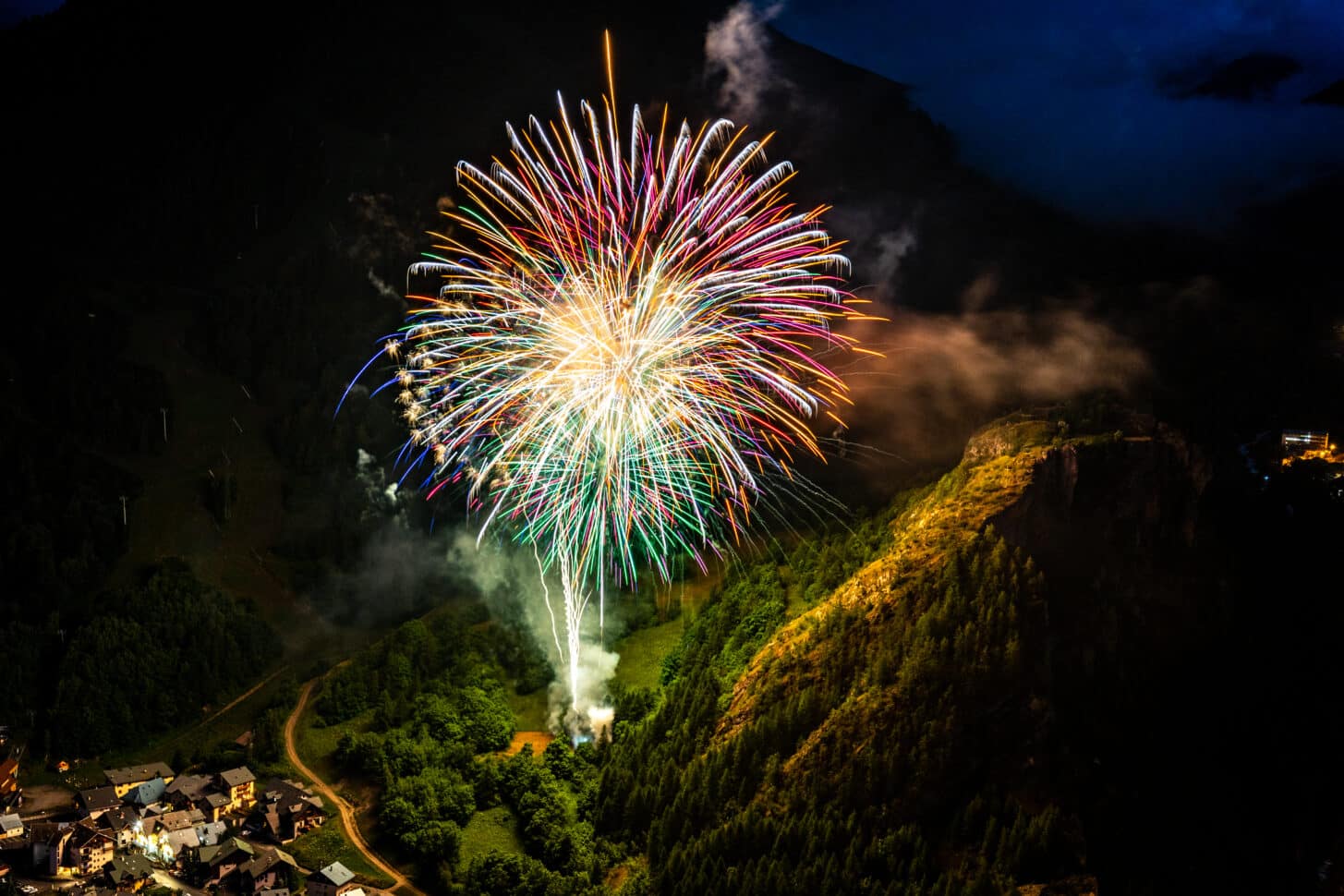 Feu d'Artifice 14 juillet 2021 à Valloire