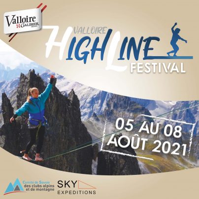 festival de highline 2021 à Valloire