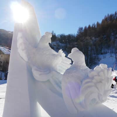 sculpture-neige-valloire-Lyre-en-toute-Discretion_RABUSSEAU
