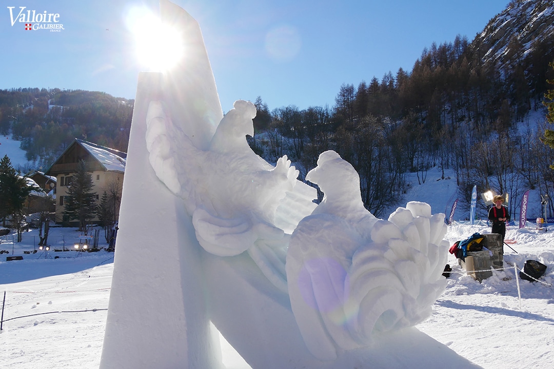 sculpture-neige-valloire-Lyre-en-toute-Discretion_RABUSSEAU