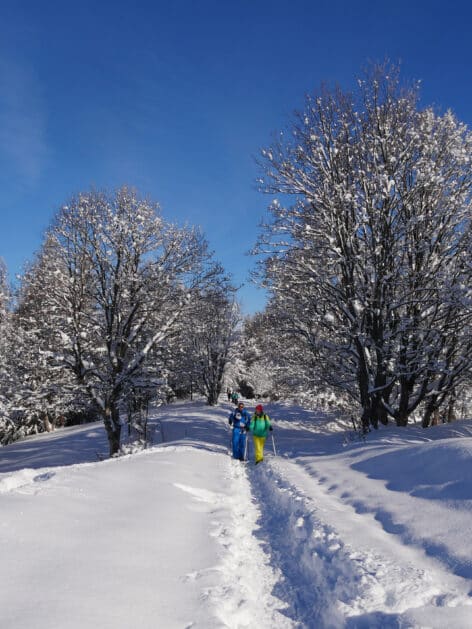 Raquettes en couple-valloire-xavier-aury