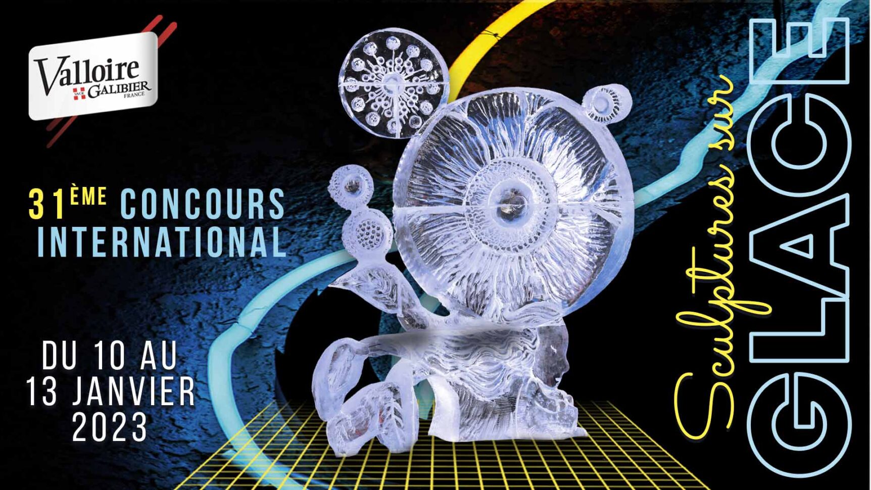 Sculpture sur glace Le concours à Valloire